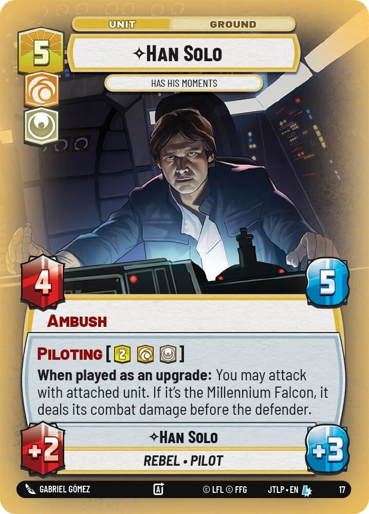 Image for Han Solo - Has His Moments (17) (Jump to Lightspeed - Weekly Play Promos) - Star Wars: Unlimited