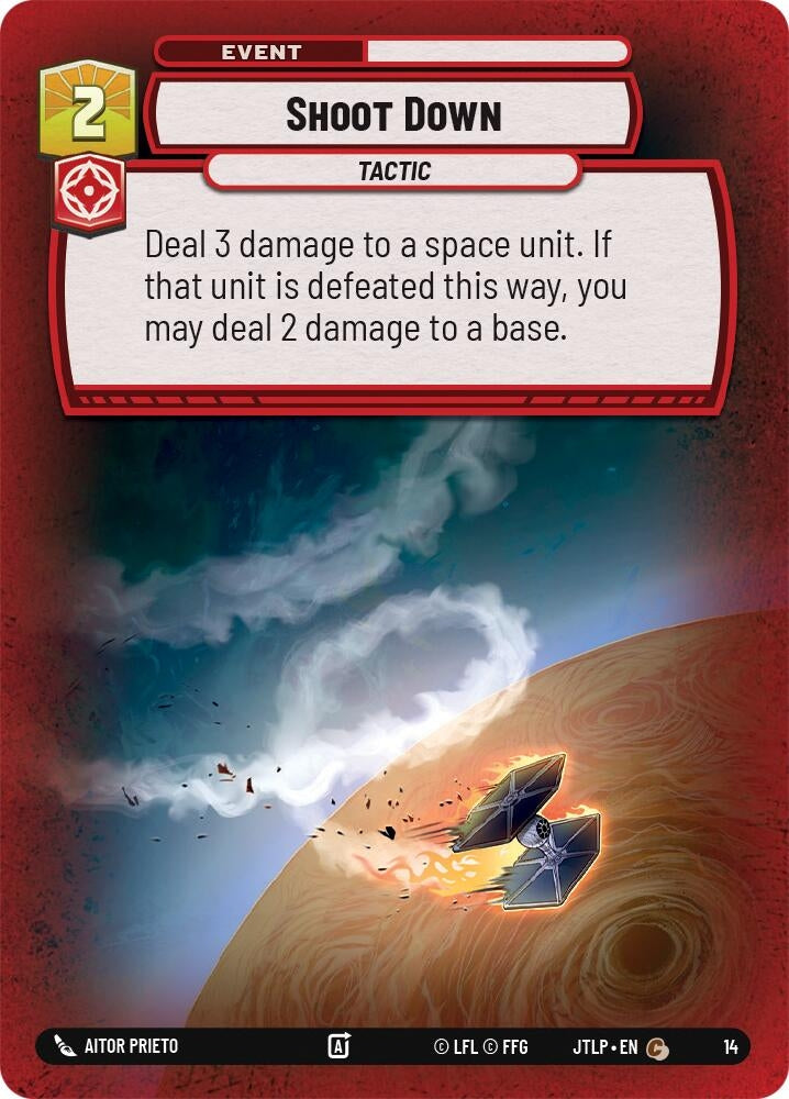 Image for Shoot Down (14) (Jump to Lightspeed - Weekly Play Promos) - Star Wars: Unlimited