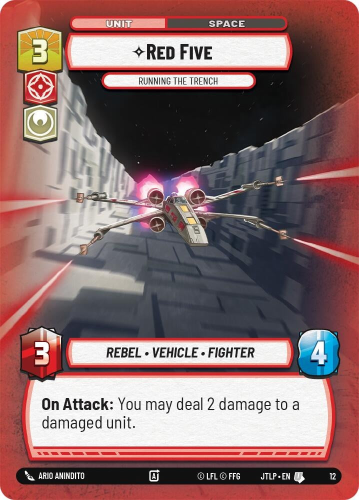 Image for Red Five - Running the Trench (12) (Jump to Lightspeed - Weekly Play Promos) - Star Wars: Unlimited