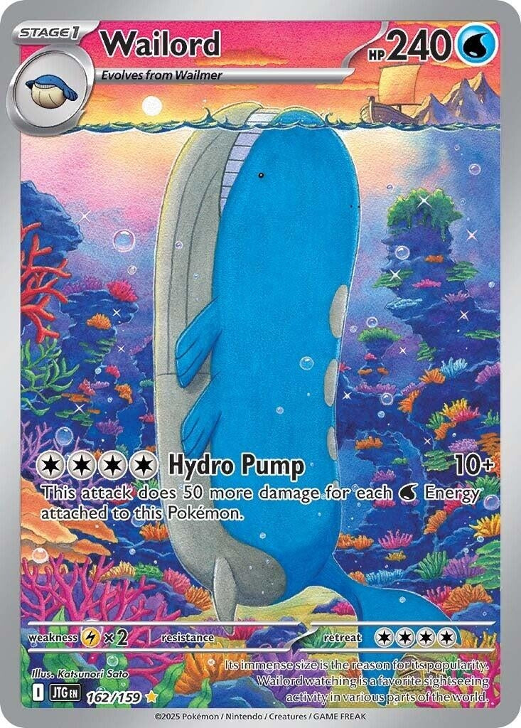 Image for Wailord (162/159) (SV09: Journey Together) - Pokemon