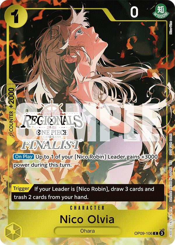 Image for Nico Olvia (Offline Regional Finalist Card Set 2025 Vol.1) (OP09-106) (One Piece Promotion Cards) - One Piece Card Game