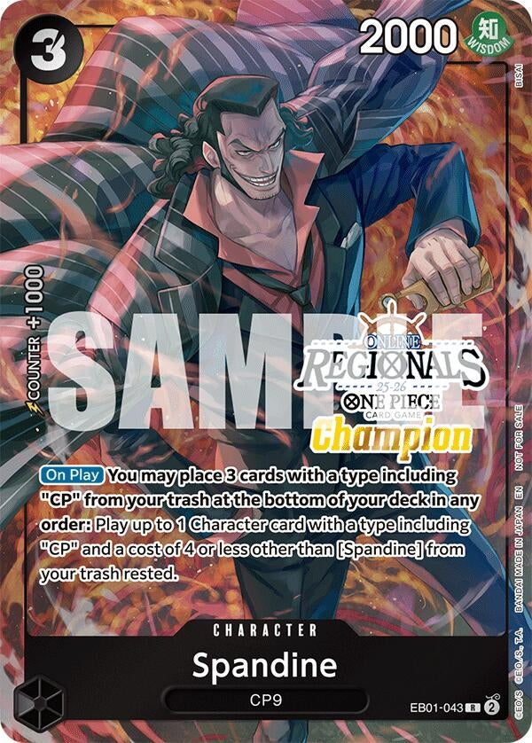 Image for Spandine (Online Regional Champion Card Set 2025 Vol.1) (EB01-043) (One Piece Promotion Cards) - One Piece Card Game