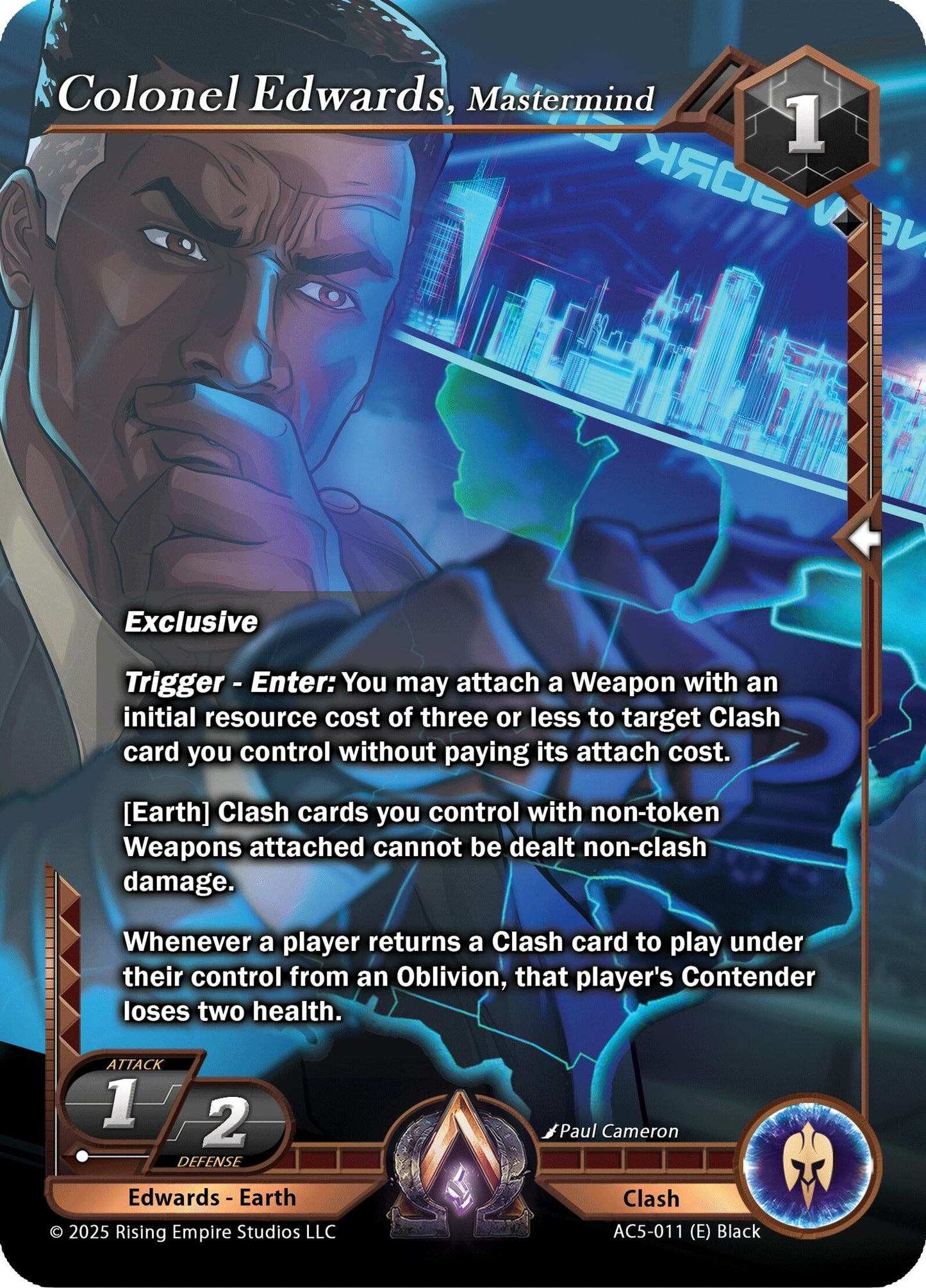 Image for Colonel Edwards, Mastermind (AC5-011) (AC5) - Alpha Clash
