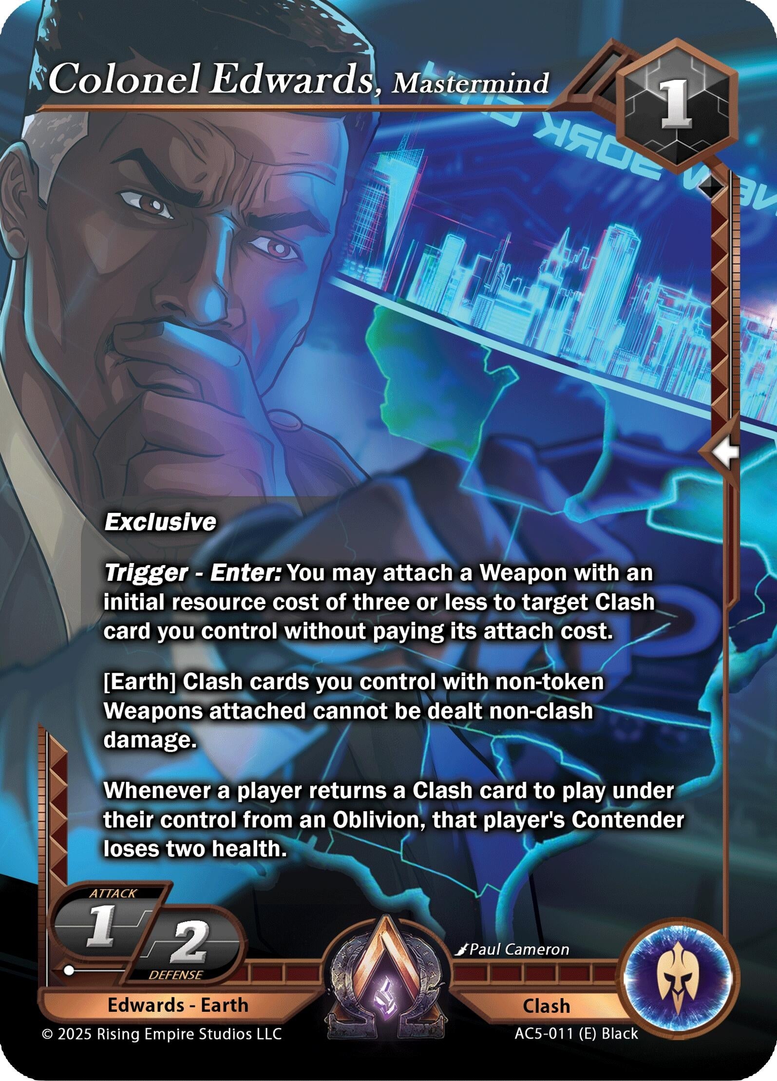 Image for Colonel Edwards, Mastermind (AC5-011) (AC5) - Alpha Clash