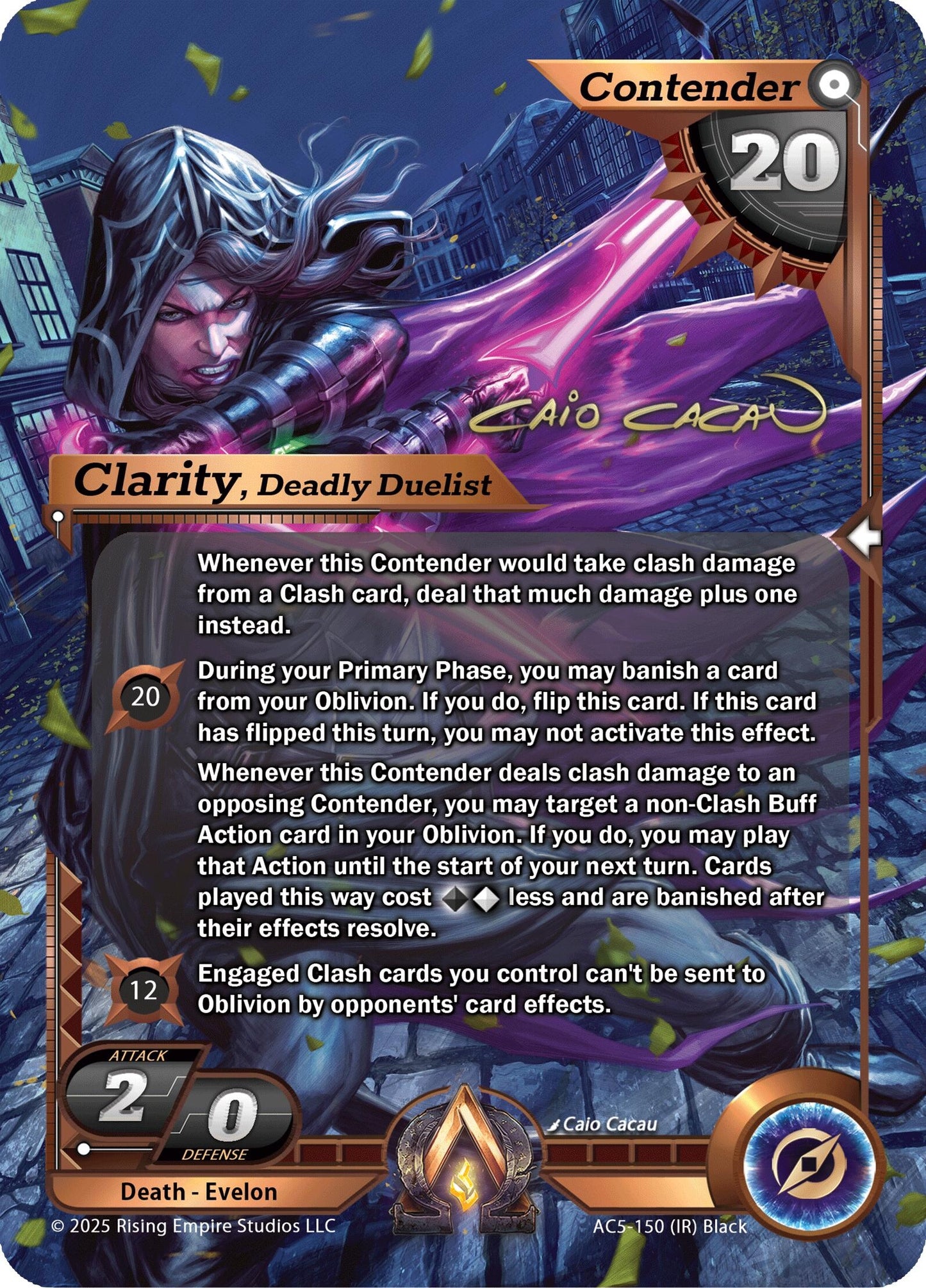 Image for Clarity, Deadly Duelist (Iconic Rare) (AC5-150) (AC5) - Alpha Clash