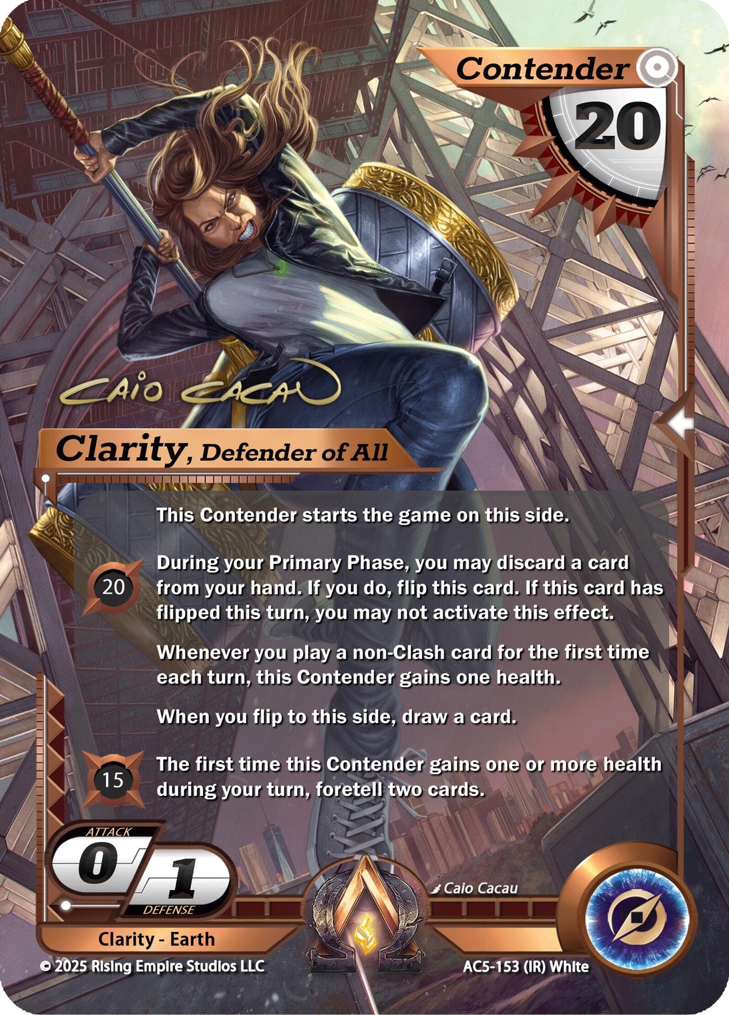 Image for Clarity, Defender of All (Iconic Rare) (AC5-153) (AC5) - Alpha Clash