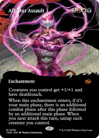 Image for All-Out Assault (Borderless) (352) (Tarkir: Dragonstorm) - Magic: The Gathering