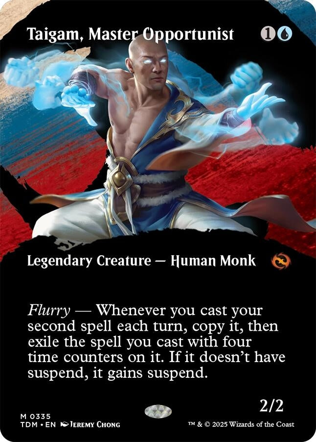 Image for Taigam, Master Opportunist (Borderless) (335) (Tarkir: Dragonstorm) - Magic: The Gathering