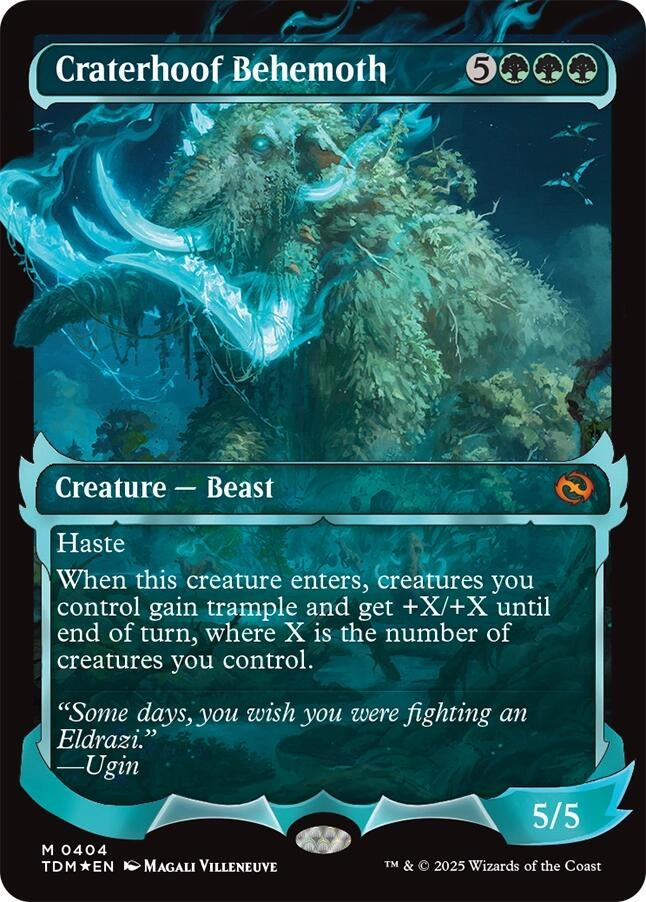 Image for Craterhoof Behemoth (Showcase) (404) (Tarkir: Dragonstorm) - Magic: The Gathering