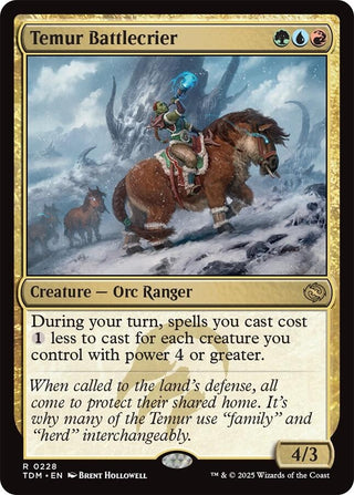 Image for Temur Battlecrier (228) (Tarkir: Dragonstorm) - Magic: The Gathering
