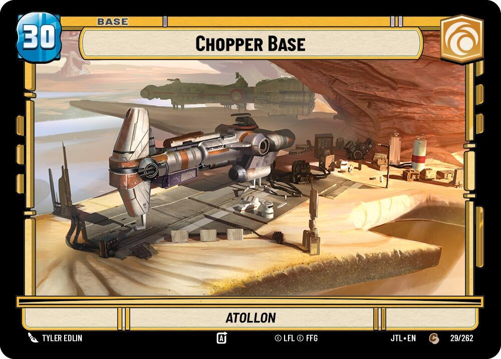 Image for Chopper Base // Shield (029/262 // T04/T04) (Jump to Lightspeed) - Star Wars: Unlimited