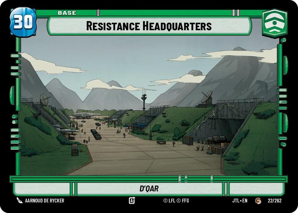 Image for Resistance Headquarters // TIE Fighter (022/262 // T01/T04) (Jump to Lightspeed) - Star Wars: Unlimited