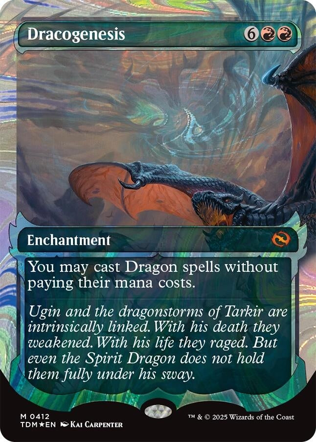 Image for Dracogenesis (0412) (Showcase) (Halo Foil) (412) (Tarkir: Dragonstorm) - Magic: The Gathering