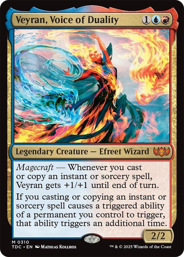 Image for Veyran, Voice of Duality (310) (Commander: Tarkir: Dragonstorm) - Magic: The Gathering