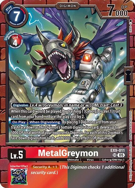 Image for MetalGreymon (EX9-011 SR) (Versus Monsters) - Digimon Card Game