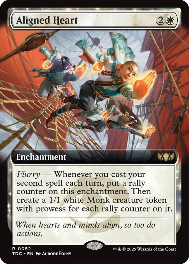 Image for Aligned Heart (Extended Art) (52) (Commander: Tarkir: Dragonstorm) - Magic: The Gathering