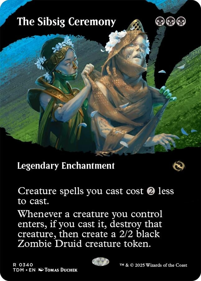 Image for The Sibsig Ceremony (Borderless) (340) (Tarkir: Dragonstorm) - Magic: The Gathering