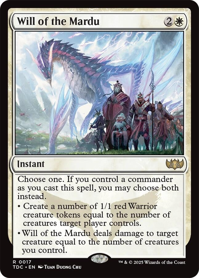 Image for Will of the Mardu (17) (Commander: Tarkir: Dragonstorm) - Magic: The Gathering
