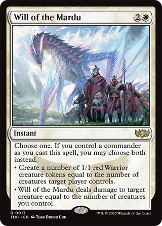 Image for Will of the Mardu (17) (Commander: Tarkir: Dragonstorm) - Magic: The Gathering