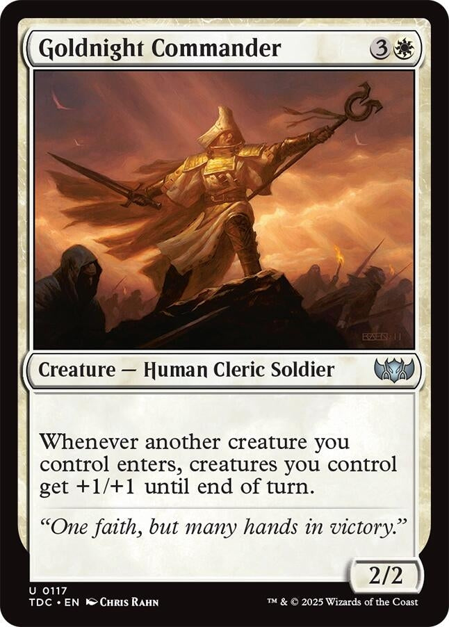 Image for Goldnight Commander (117) (Commander: Tarkir: Dragonstorm) - Magic: The Gathering