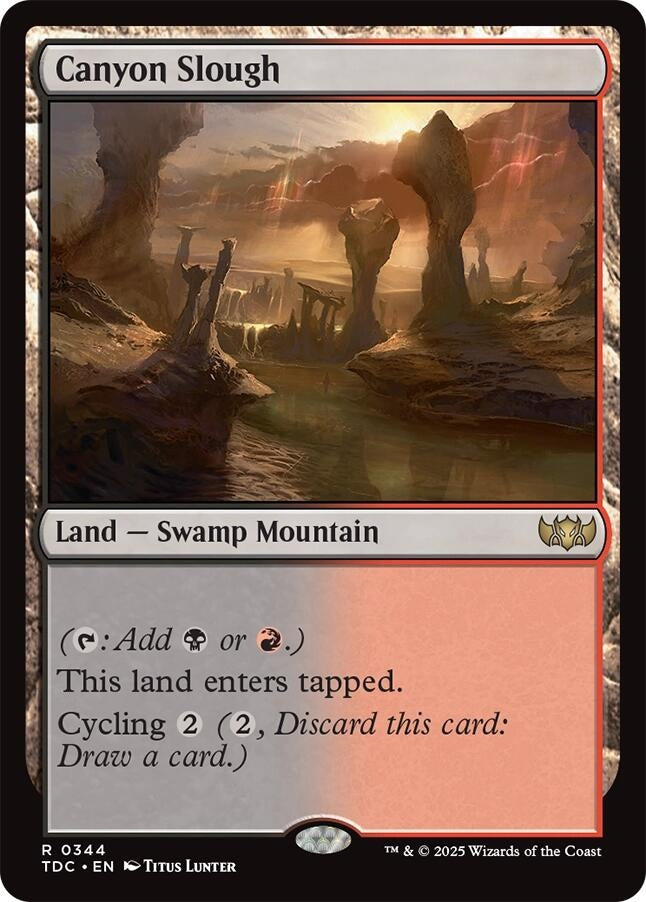 Image for Canyon Slough (344) (Commander: Tarkir: Dragonstorm) - Magic: The Gathering