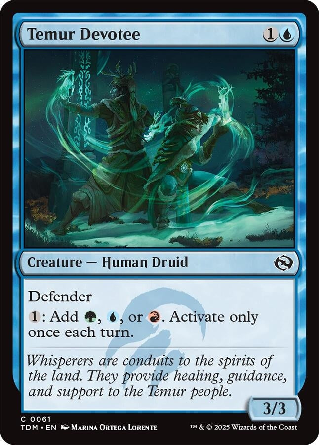 Image for Temur Devotee (61) (Tarkir: Dragonstorm) - Magic: The Gathering