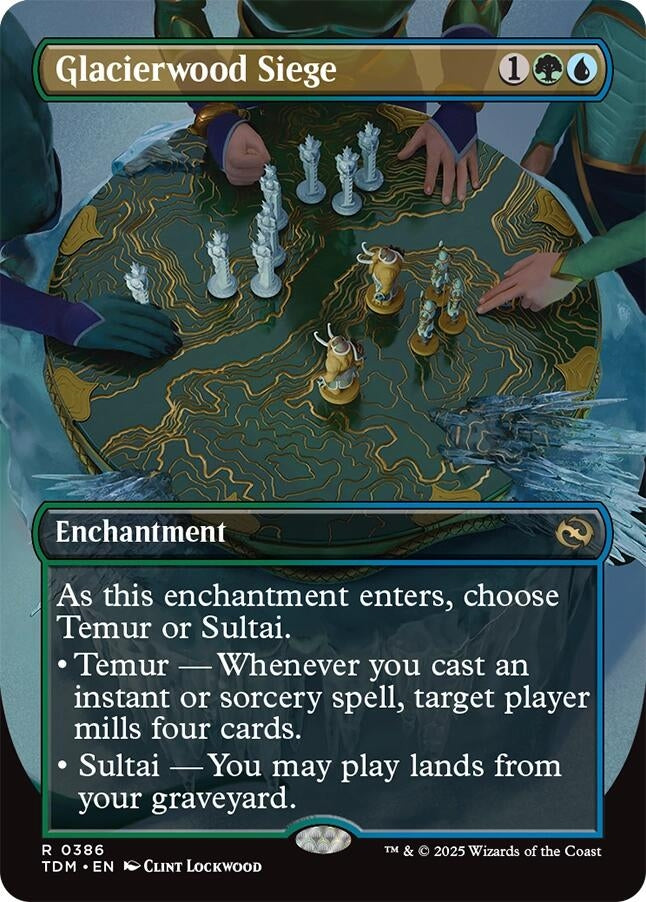 Image for Glacierwood Siege (Borderless) (386) (Tarkir: Dragonstorm) - Magic: The Gathering