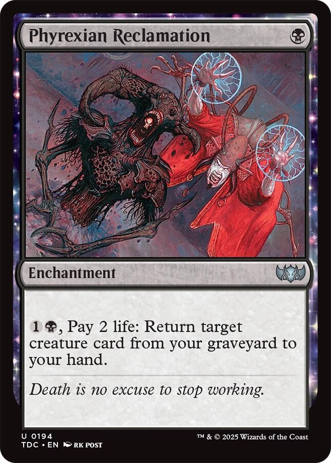 Image for Phyrexian Reclamation (194) (Commander: Tarkir: Dragonstorm) - Magic: The Gathering