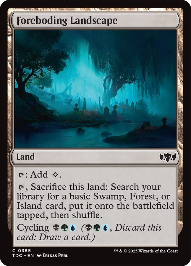 Image for Foreboding Landscape (365) (Commander: Tarkir: Dragonstorm) - Magic: The Gathering