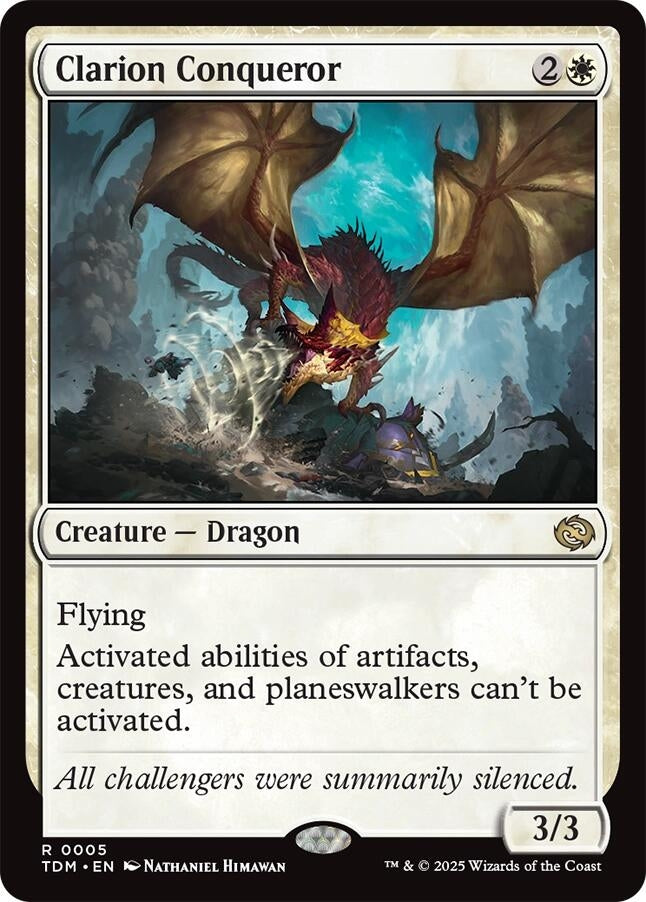 Image for Clarion Conqueror (5) (Tarkir: Dragonstorm) - Magic: The Gathering