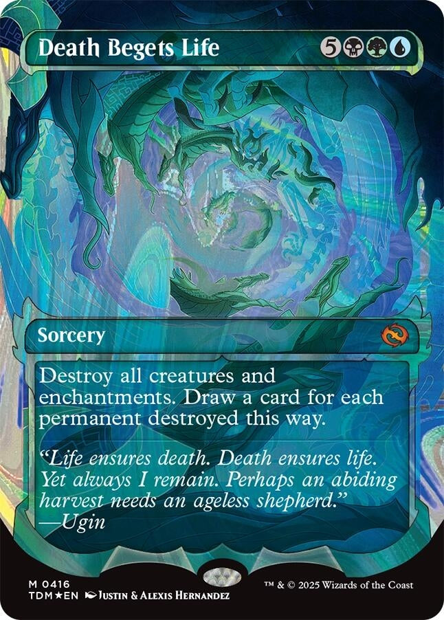 Image for Death Begets Life (Showcase) (Halo Foil) (416) (Tarkir: Dragonstorm) - Magic: The Gathering