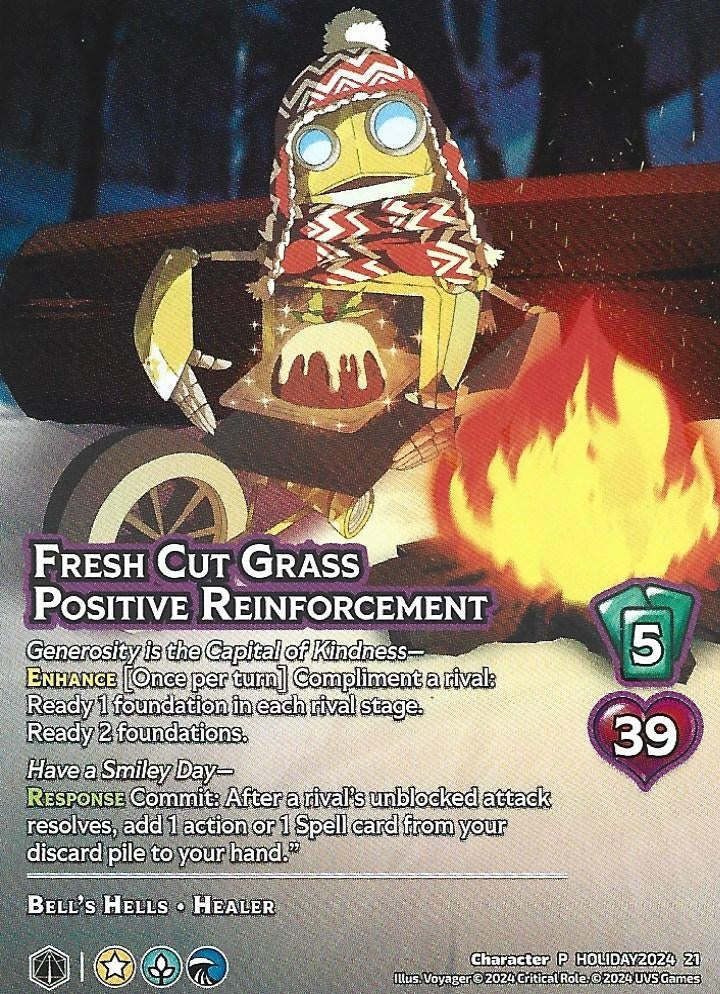 Image for Fresh Cut Grass Positive Reinforcement (Holiday) (HOLIDAY24 21) (UniVersus Promos) - UniVersus