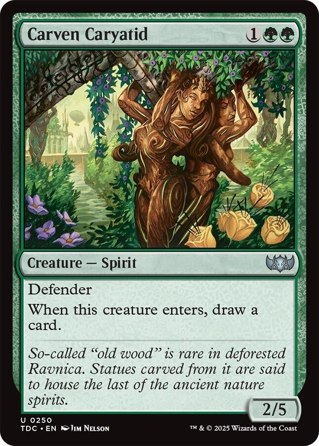 Image for Carven Caryatid (250) (Commander: Tarkir: Dragonstorm) - Magic: The Gathering