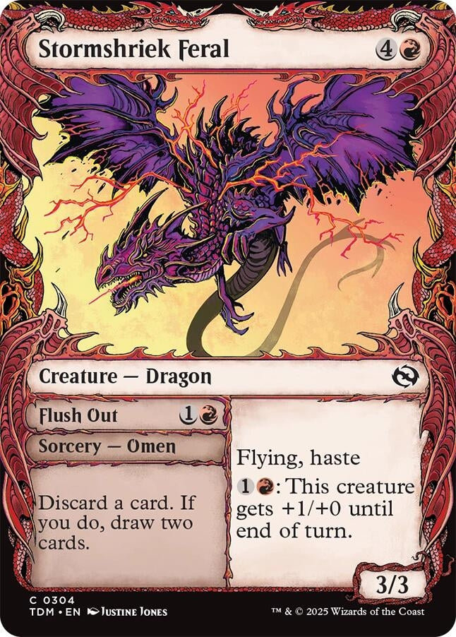 Image for Stormshriek Feral (Showcase) (304) (Tarkir: Dragonstorm) - Magic: The Gathering