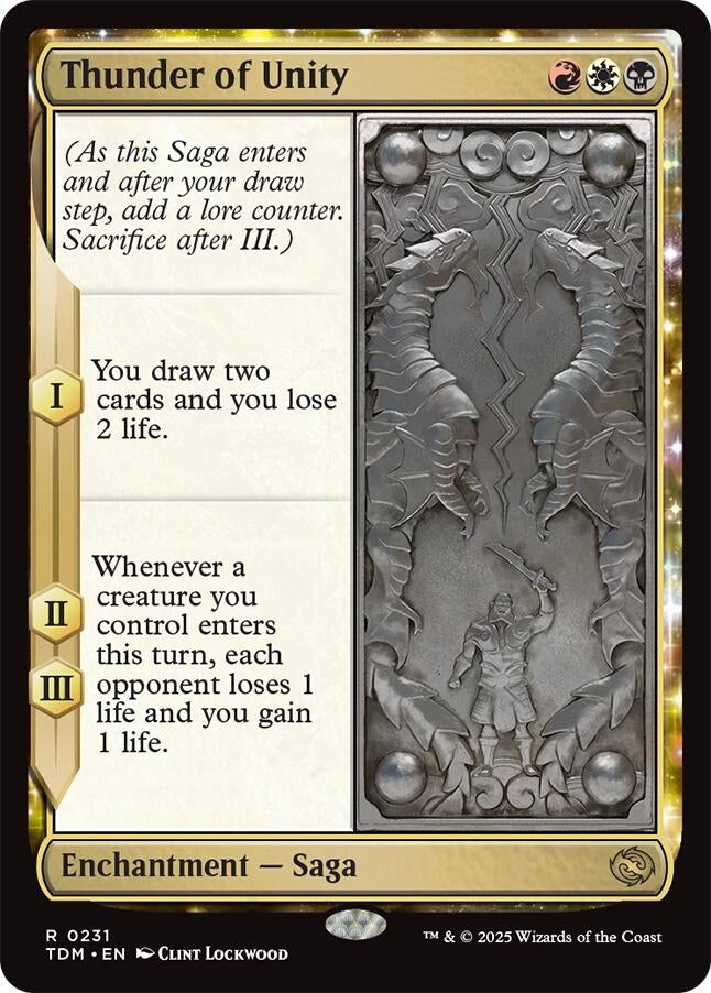 Image for Thunder of Unity (231) (Tarkir: Dragonstorm) - Magic: The Gathering