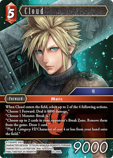 Image for Cloud (25-006L) (Tears of the Planet) - Final Fantasy TCG