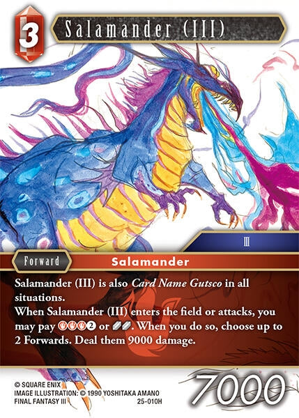 Image for Salamander (III) (25-010H) (Tears of the Planet) - Final Fantasy TCG