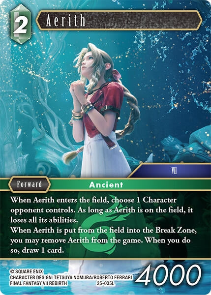 Image for Aerith (25-035L) (Tears of the Planet) - Final Fantasy TCG