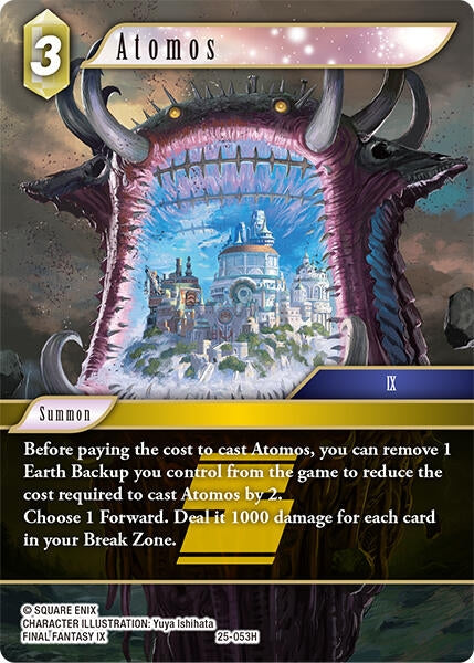 Image for Atomos (25-053H) (Tears of the Planet) - Final Fantasy TCG