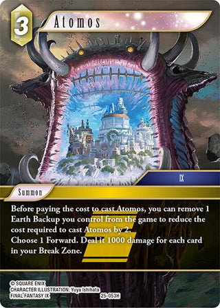 Image for Atomos (25-053H) (Tears of the Planet) - Final Fantasy TCG