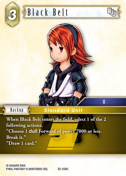 Image for Black Belt (25-058C) (Tears of the Planet) - Final Fantasy TCG