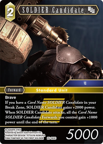 Image for SOLDIER Candidate (25-063C) (25-063C) (Tears of the Planet) - Final Fantasy TCG