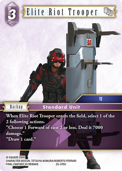 Image for Elite Riot Trooper (25-076C) (Tears of the Planet) - Final Fantasy TCG