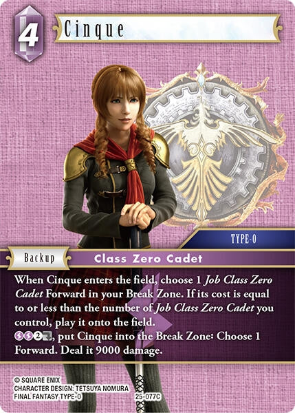 Image for Cinque (25-077C) (Tears of the Planet) - Final Fantasy TCG
