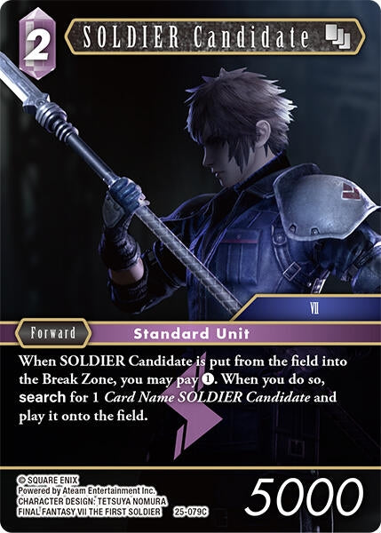 Image for SOLDIER Candidate (25-079C) (25-079C) (Tears of the Planet) - Final Fantasy TCG