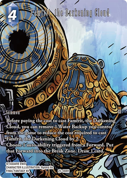 Image for Famfrit, the Darkening Cloud (Full Art) (25-088H) (Tears of the Planet) - Final Fantasy TCG