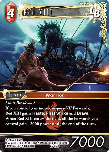 Image for Red XIII LB (25-107H) (Tears of the Planet) - Final Fantasy TCG