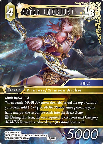 Image for Sarah (MOBIUS) LB (25-112H) (Tears of the Planet) - Final Fantasy TCG