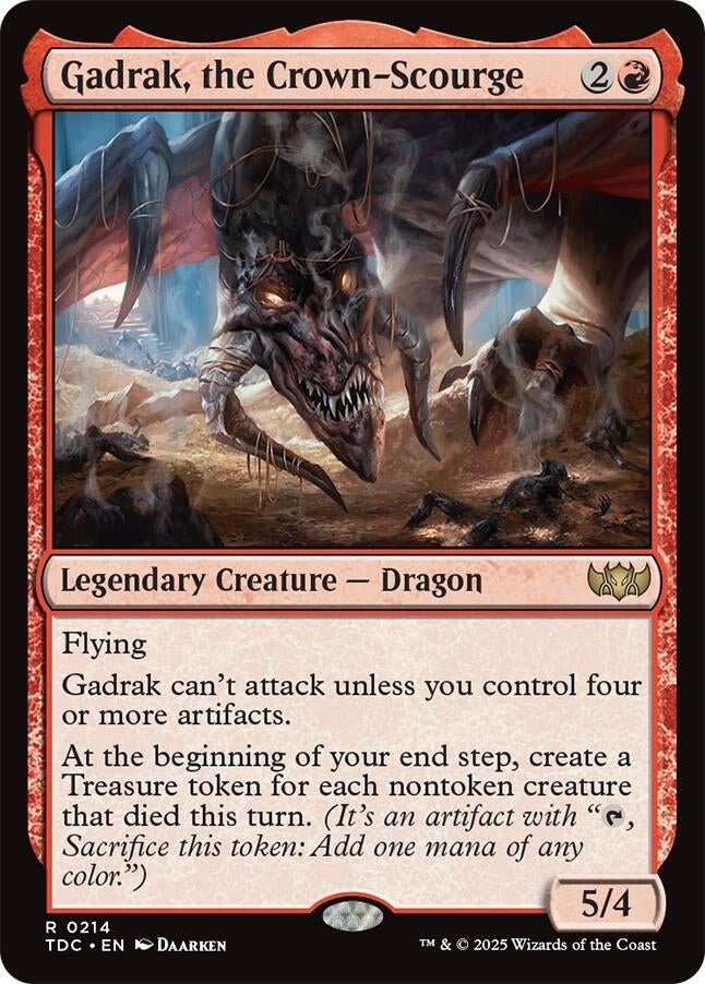 Image for Gadrak, the Crown-Scourge (214) (Commander: Tarkir: Dragonstorm) - Magic: The Gathering