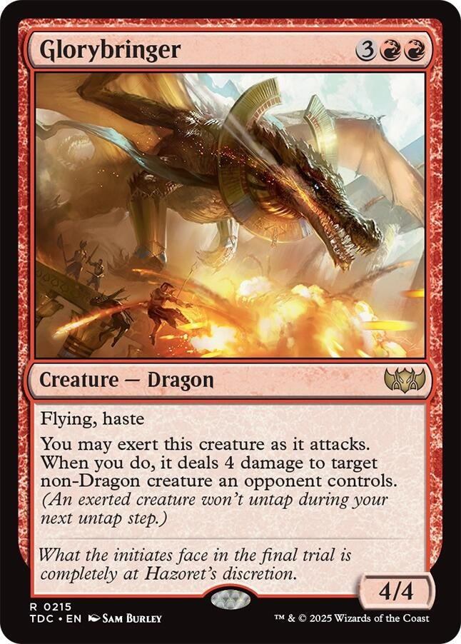Image for Glorybringer (215) (Commander: Tarkir: Dragonstorm) - Magic: The Gathering